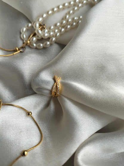 Golden Cross Ear Cuff