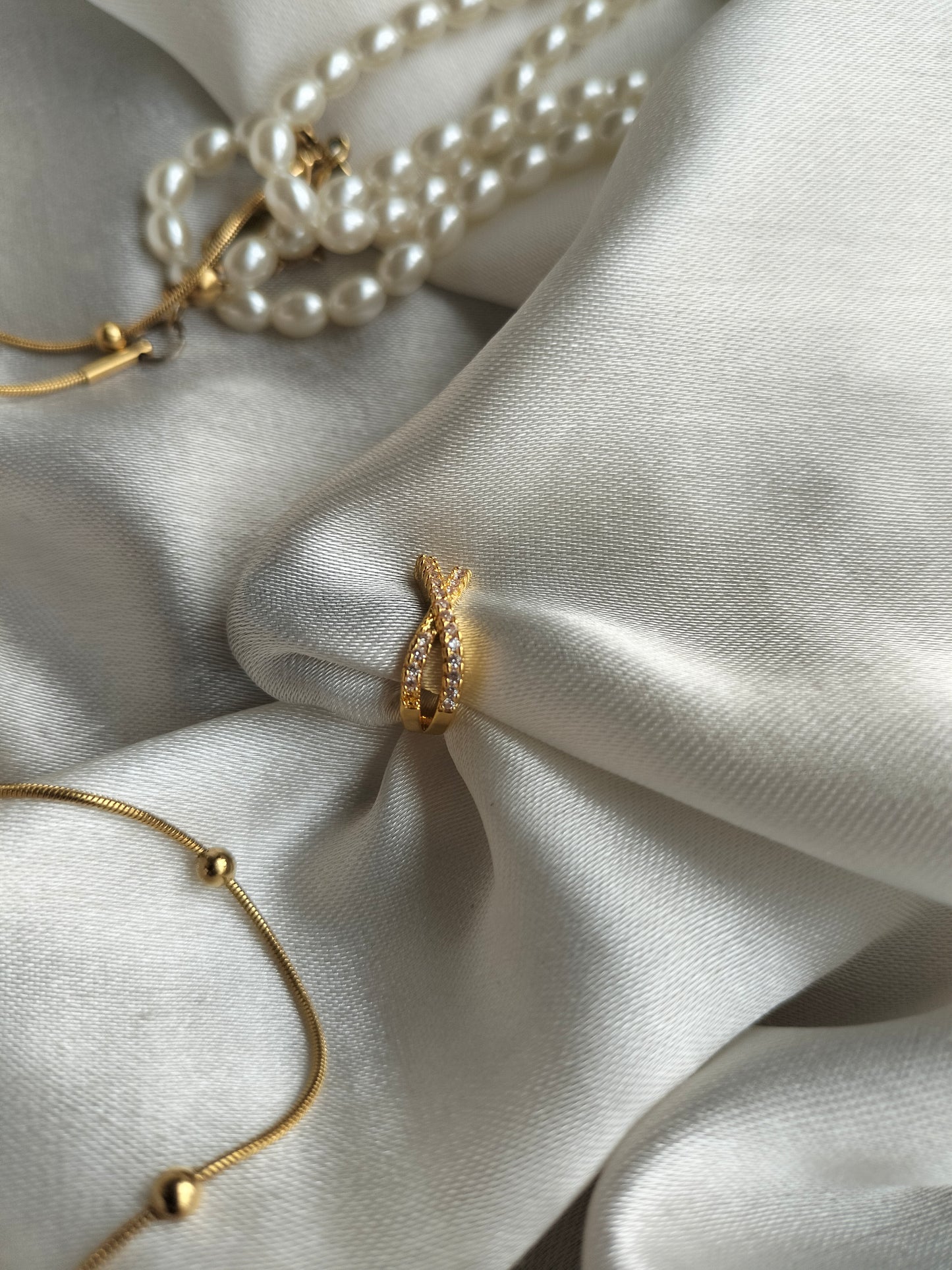 Golden Cross Ear Cuff