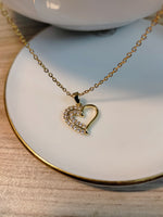 Load image into Gallery viewer, Golden Heart Ss pendant
