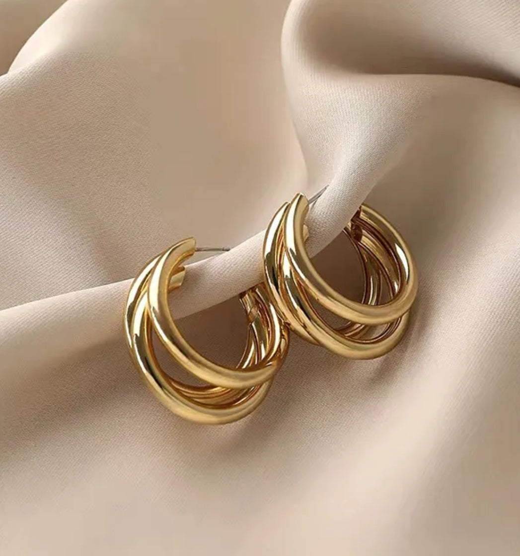 Retro Golden Tiny hoop