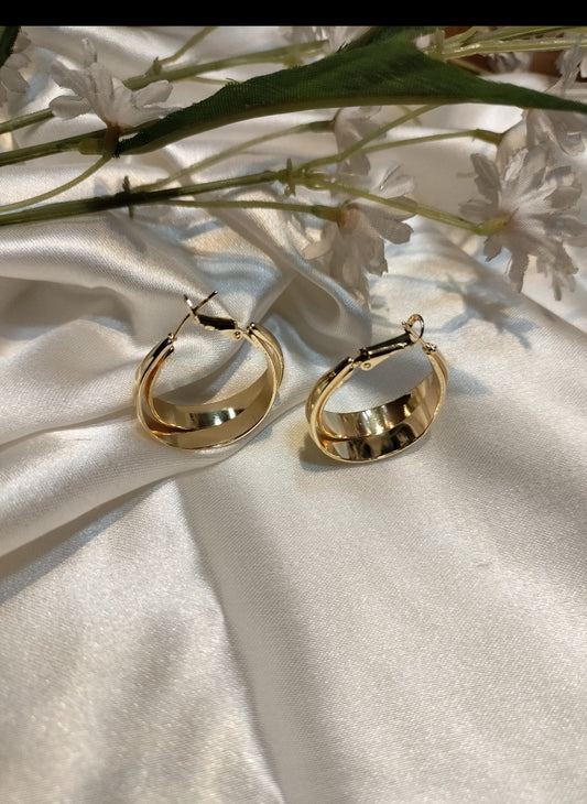 Golden vibrant Metallic hoop