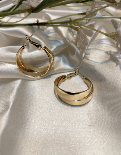 Golden vibrant Metallic hoop