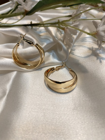 Golden vibrant Metallic hoop