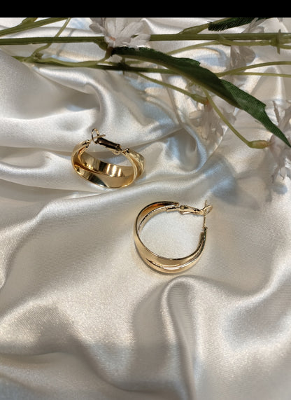 Golden vibrant Metallic hoop