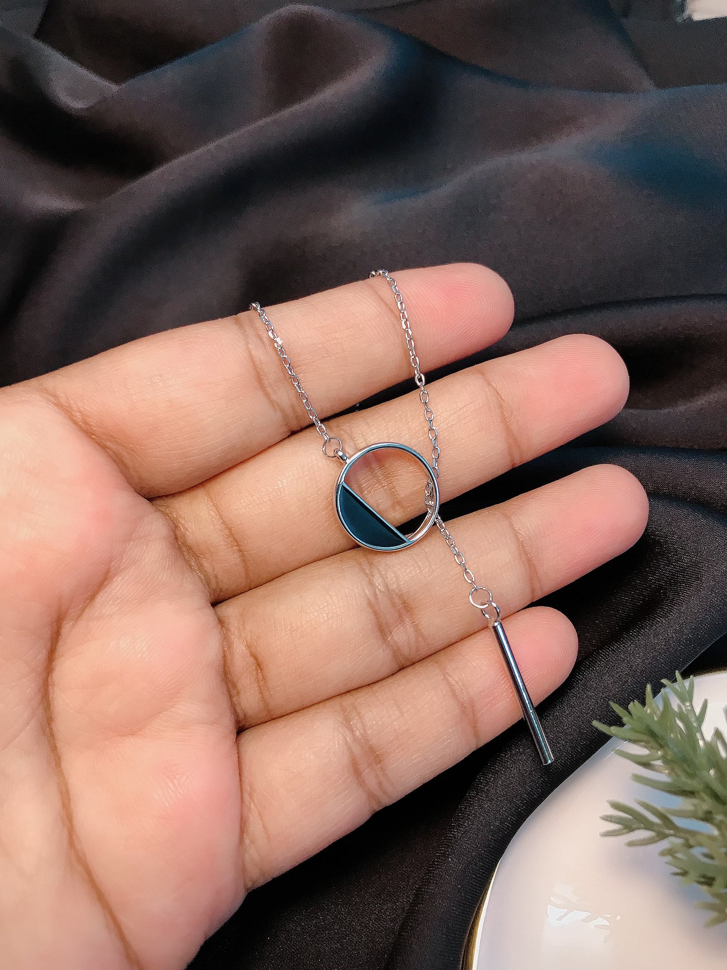 Silver Geometric pendant