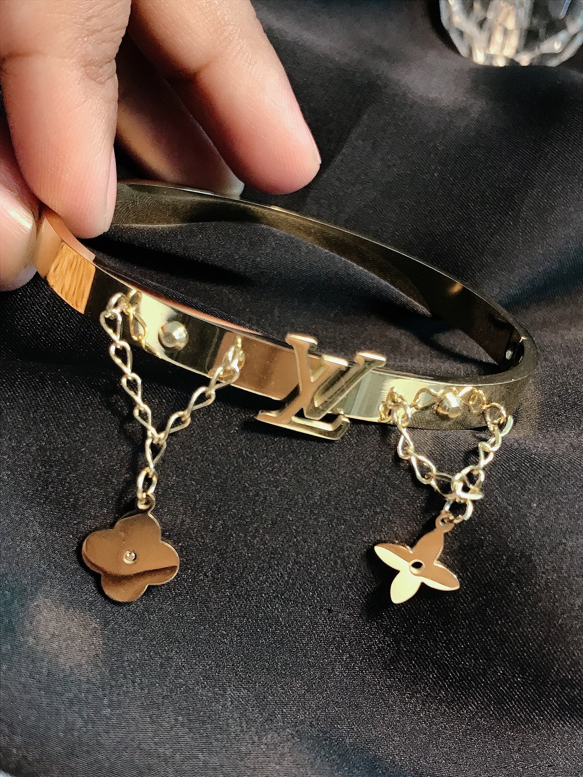 Luis Bangle titanium bracelet