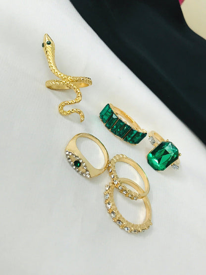 Green Stone Ring set (R-56)