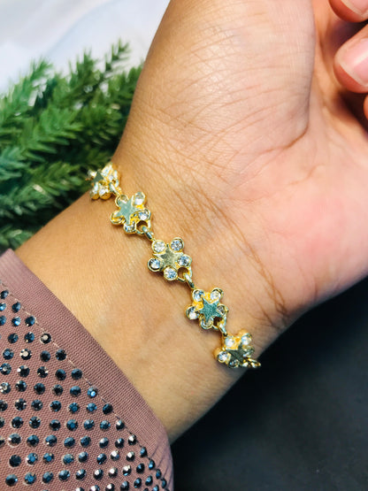 Floral Stone Bracelet