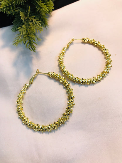 Golden Hoop Earring