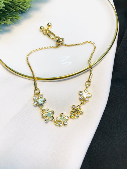 Floral Stone Bracelet