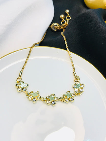 Floral Stone Bracelet