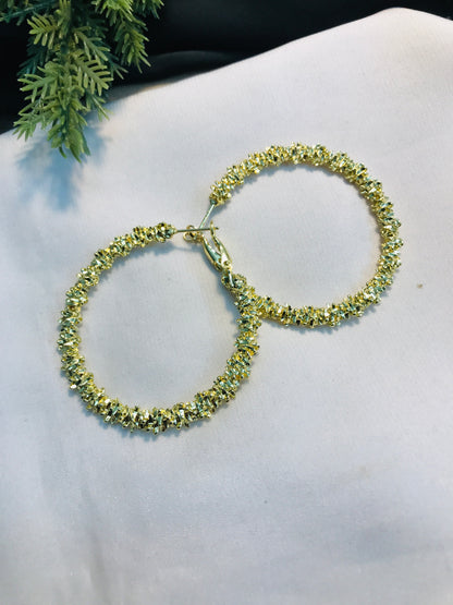 Golden Hoop Earring