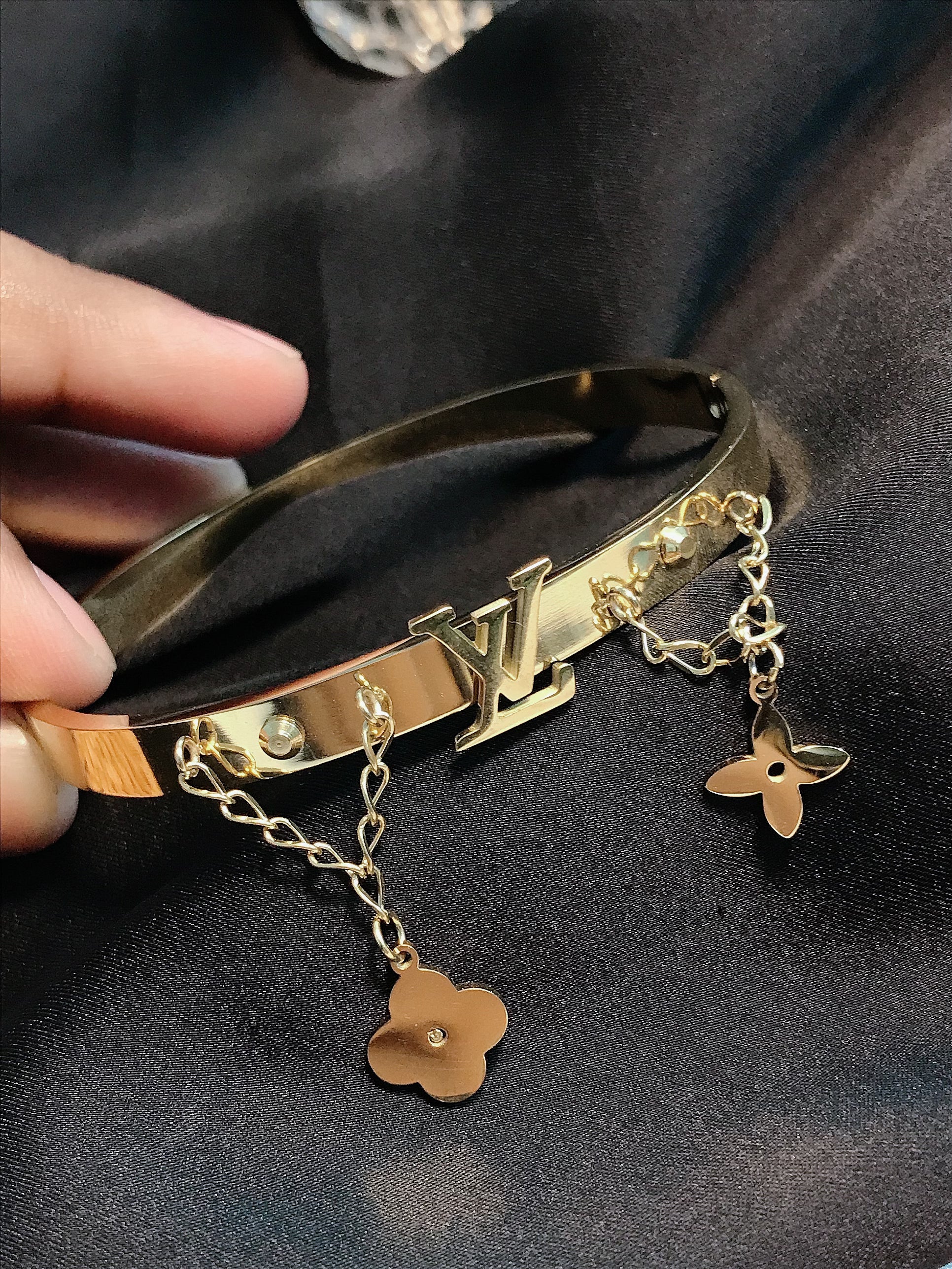 Luis Bangle titanium bracelet