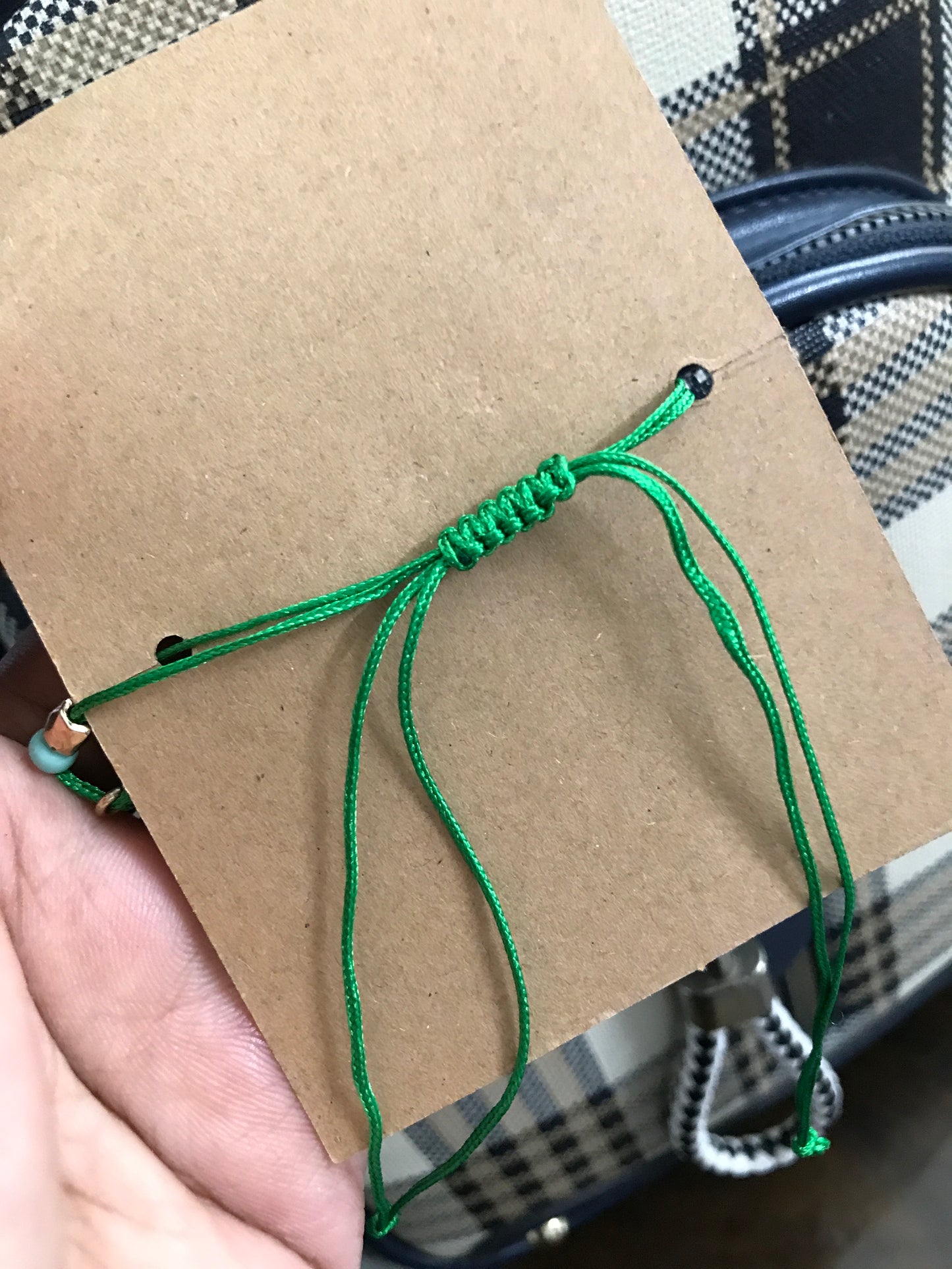 Green Uncut Crystal Bracelet