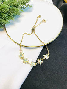 Floral Stone Bracelet