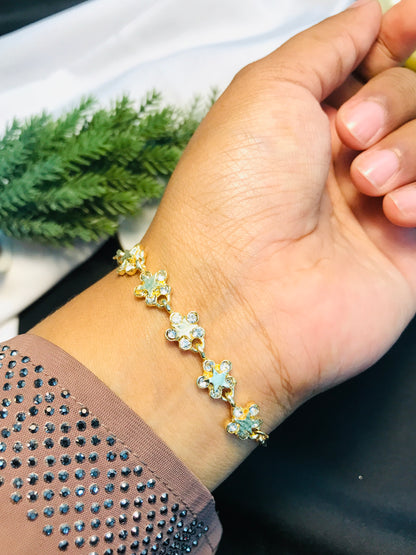 Floral Stone Bracelet