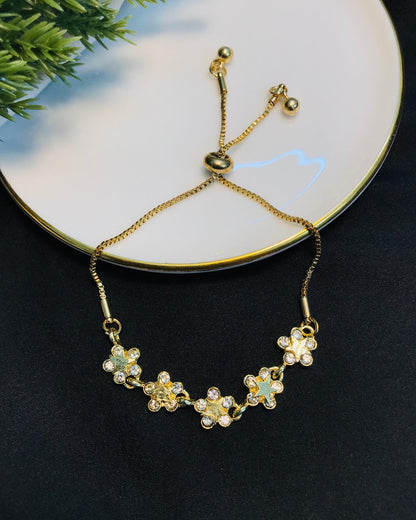 Floral Stone Bracelet