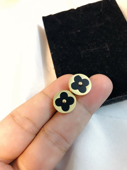 Stainless Golden stud earring