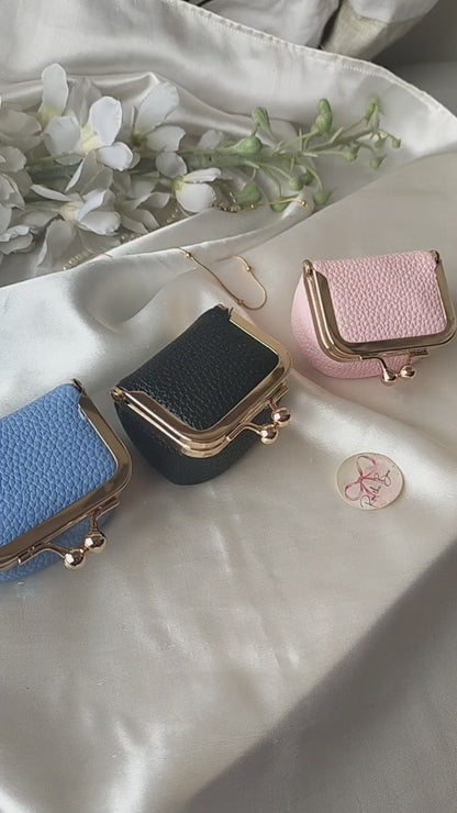 Leather Coin Purse Pink