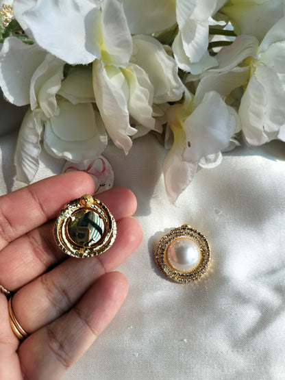 Pearl Nest Stud golden-02