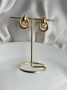 Metallic urban earring