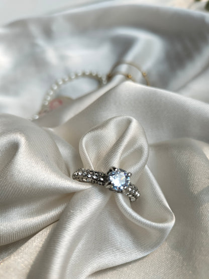 Crown Finger Ring Silver