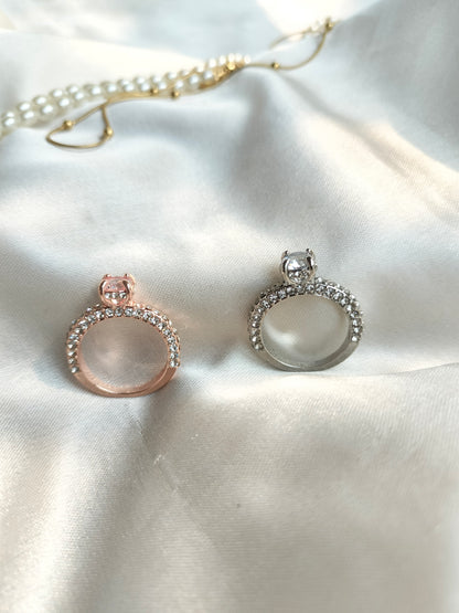 Crown Finger Ring Silver