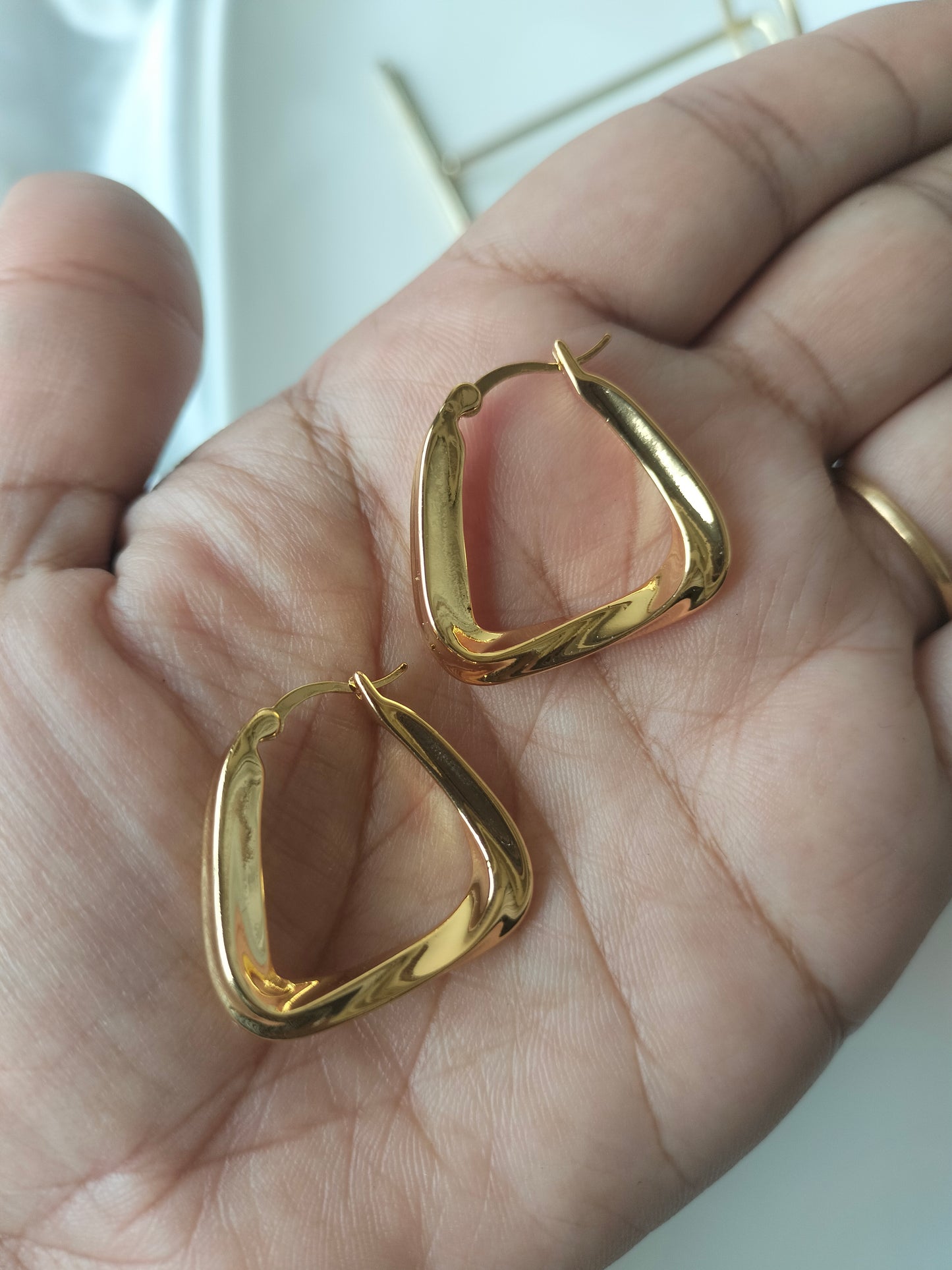 Spiral Metallic Hoop