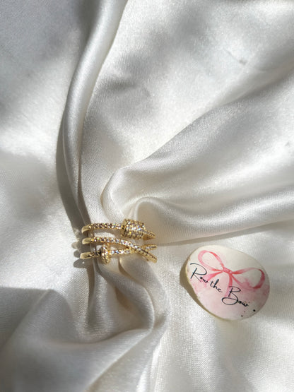 Zircon nail finger ring