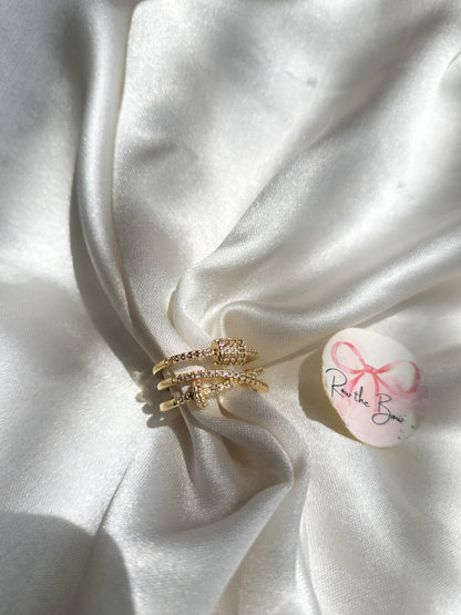 Zircon nail finger ring