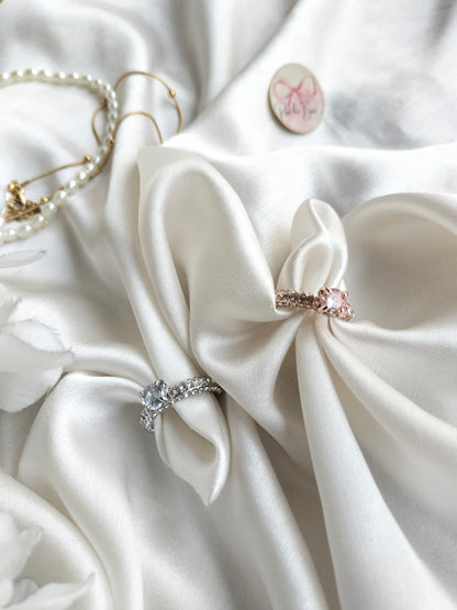 Crown Finger Ring Rose Gold