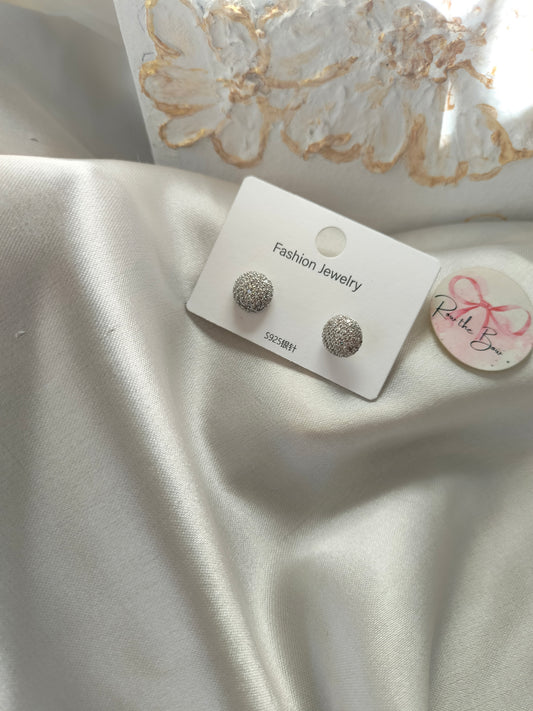 Zircon stud silver