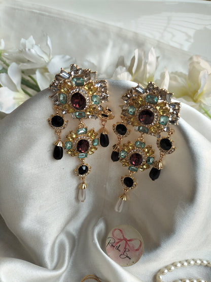 Multi Black Jhumka
