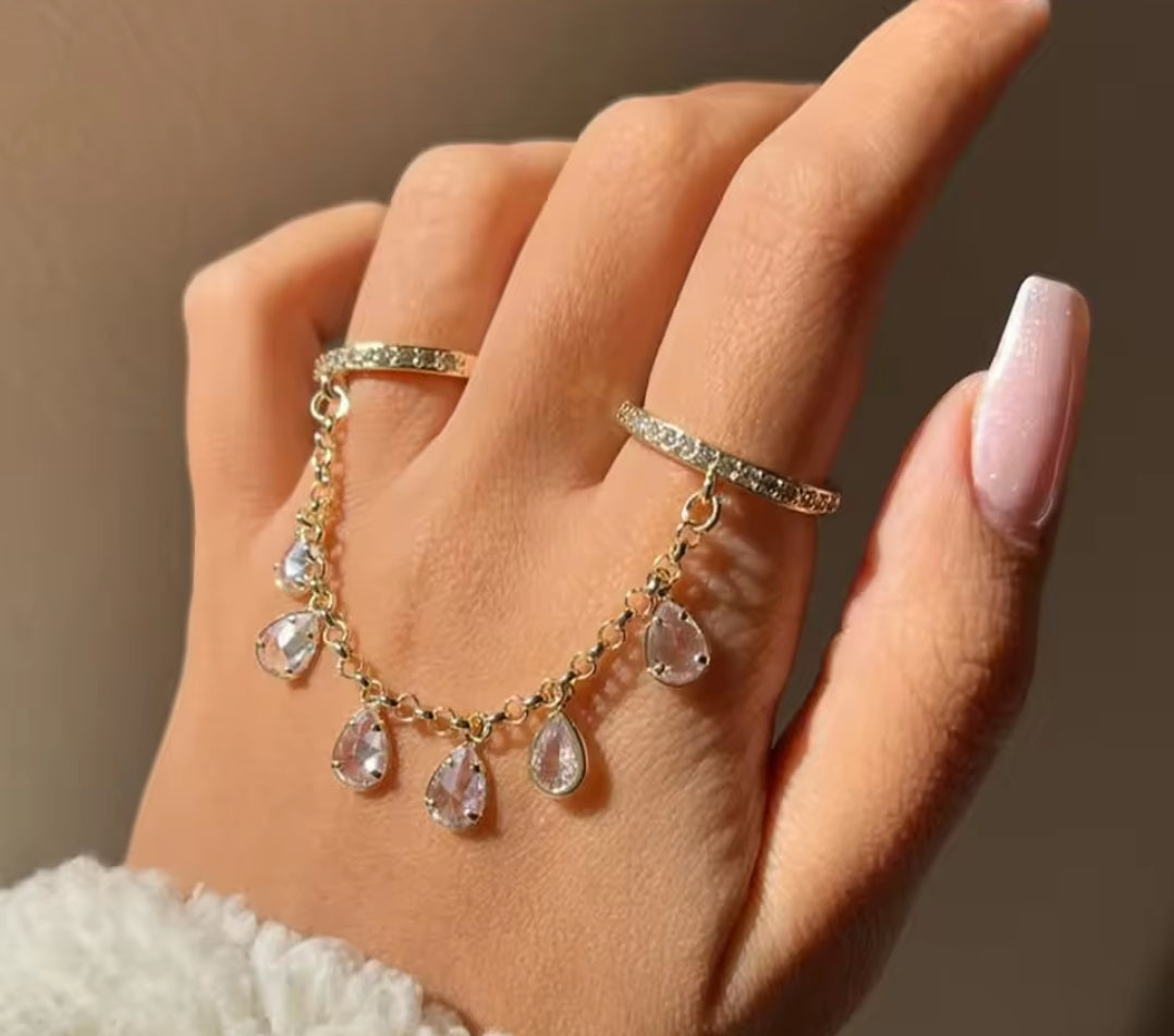 Double Finger Layer Ring