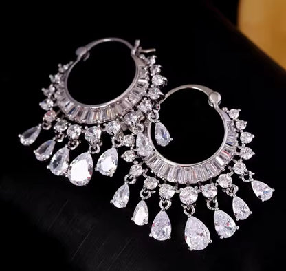 Silver Shine Jhumka