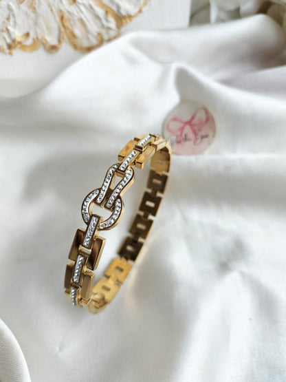 Knotted 01 stainless steel bracelet