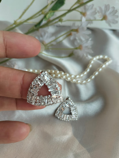 Zircon Triangle Silver
