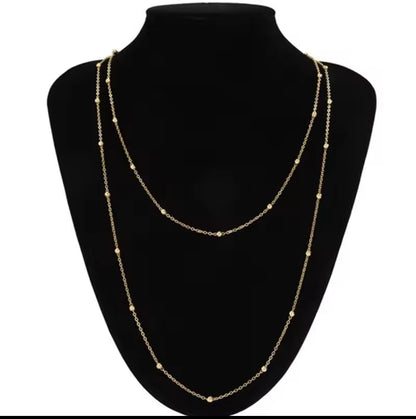 Long Layer stainless Necklace