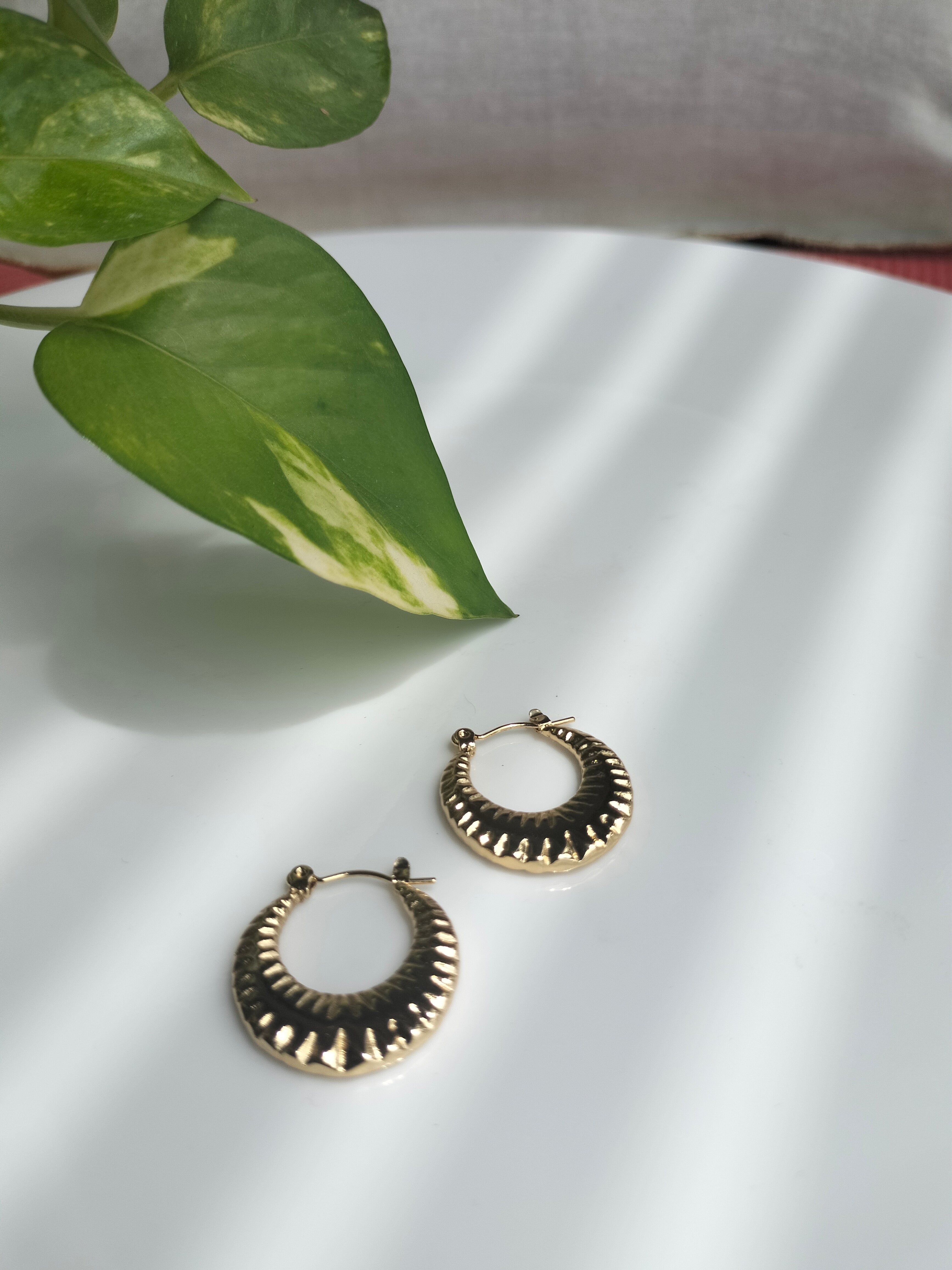 Metallic Snail Hoop