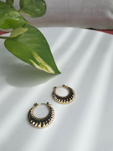 Metallic Snail Hoop