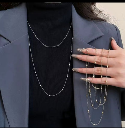 Long Layer stainless Necklace