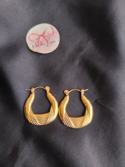 Drippy Metallic Hoop