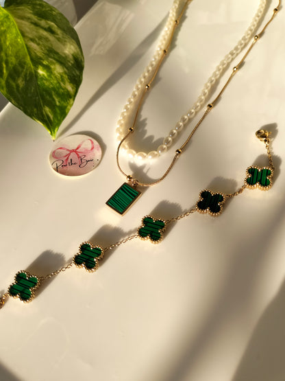 Double Layer pearl necklace