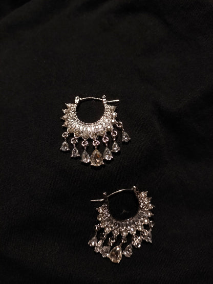 Silver Shine Jhumka