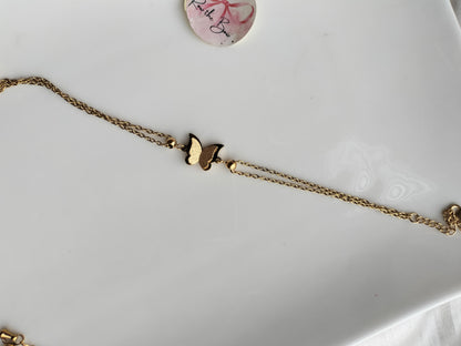 Butterfly layer chain bracelet