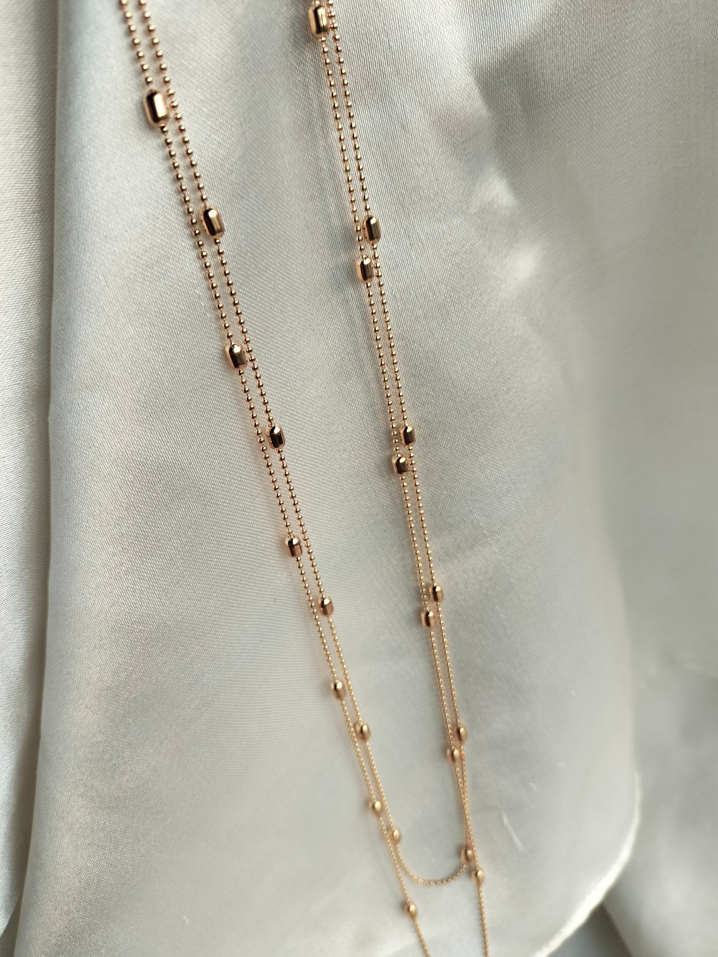 Long Layer stainless Necklace