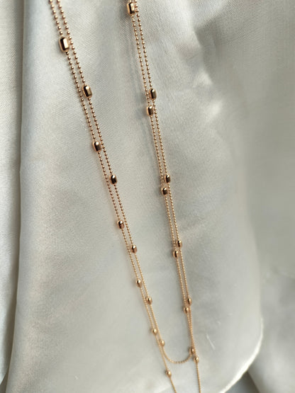 Long Layer stainless Necklace
