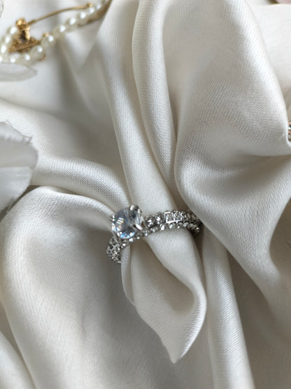 Crown Finger Ring Silver