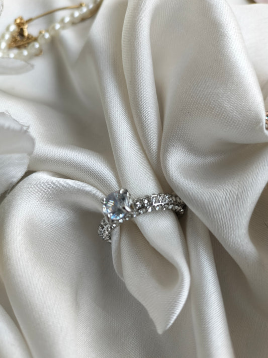 Crown Finger Ring Silver