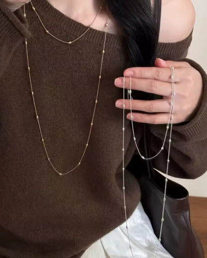 Long Layer stainless Necklace